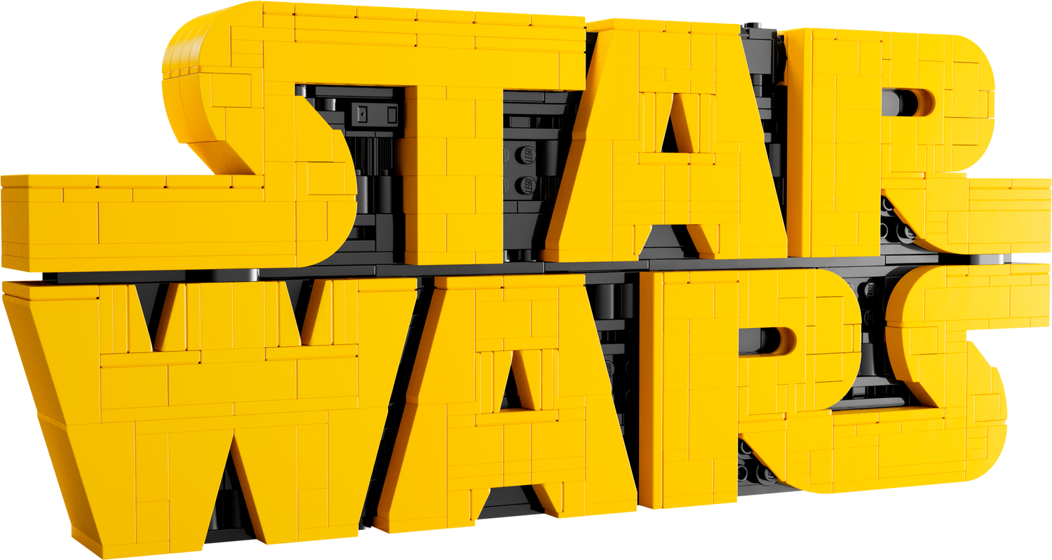 LEGO Star Wars Star Wars Logo aus LEGO Steinen
