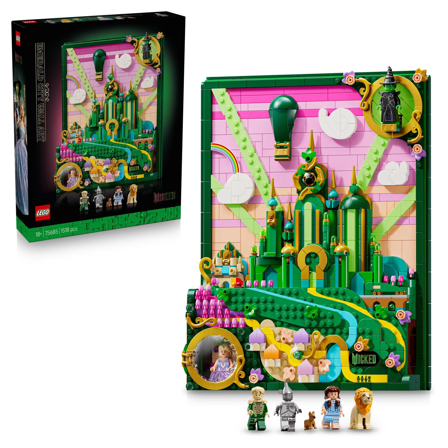 LEGO&reg; Wicked Emerald City Wandkunst 