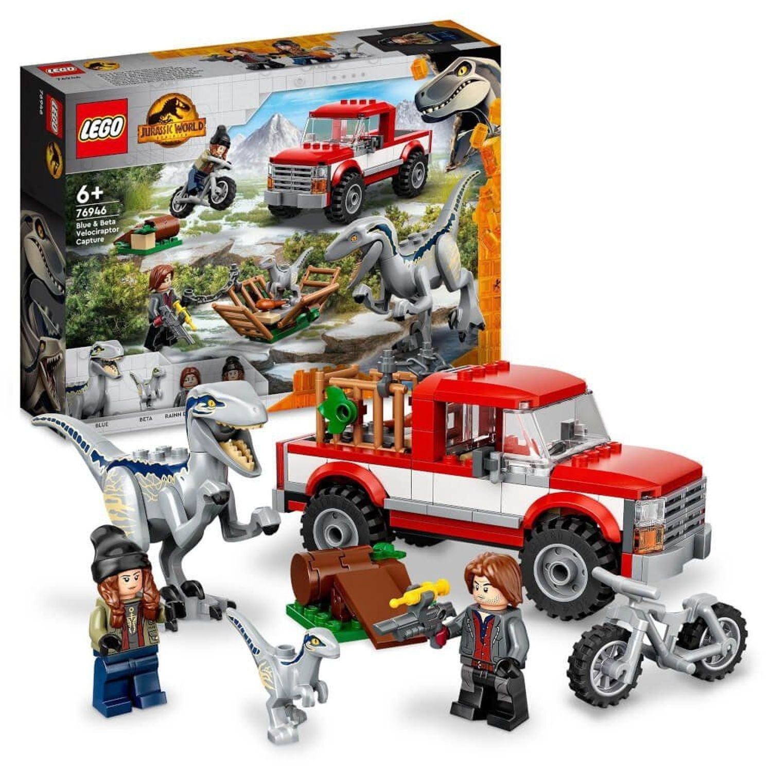 LEGO&reg; Jurassic World Blue & Beta in der Velociraptor-Falle 
