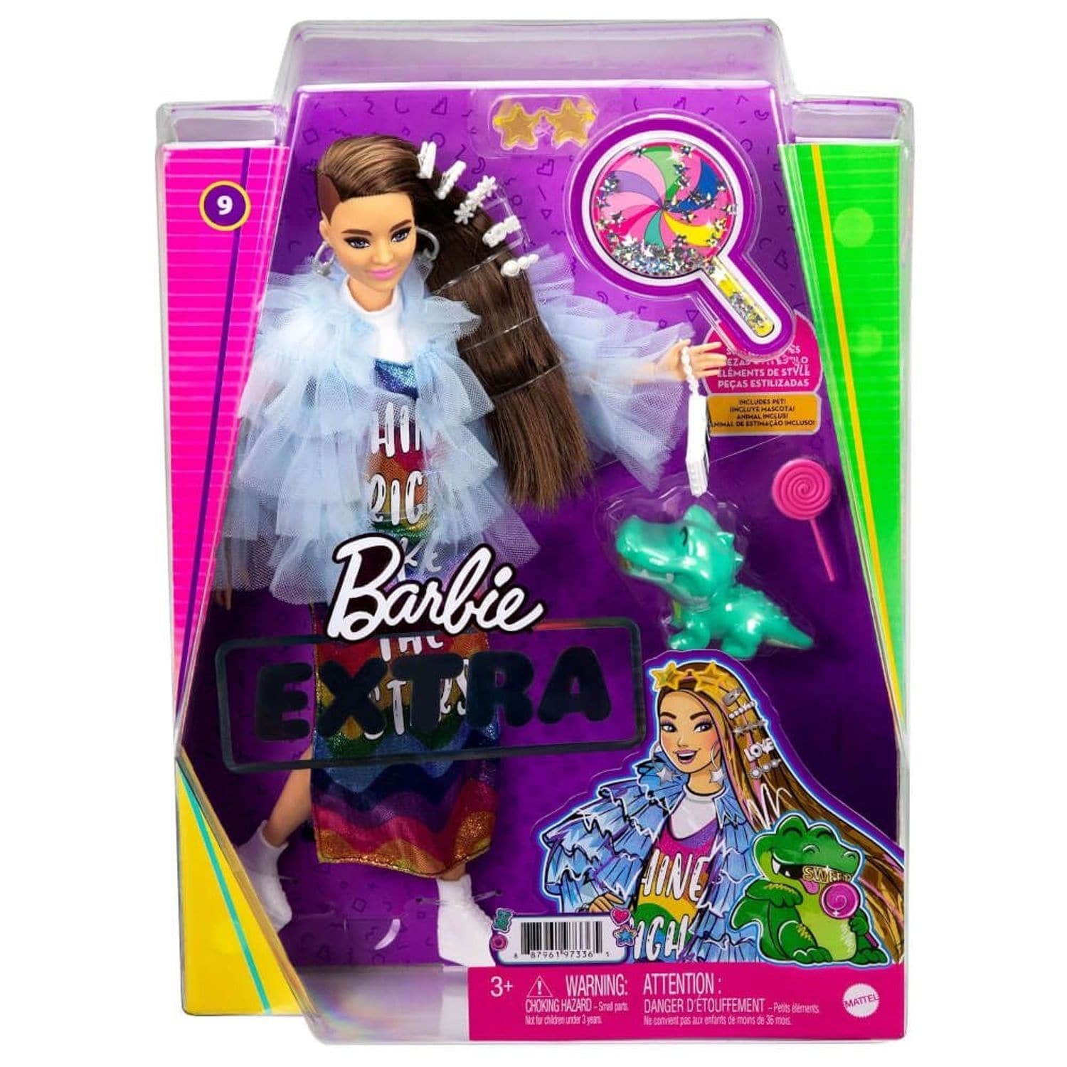Barbie Extra  im Regenbogenkleid 