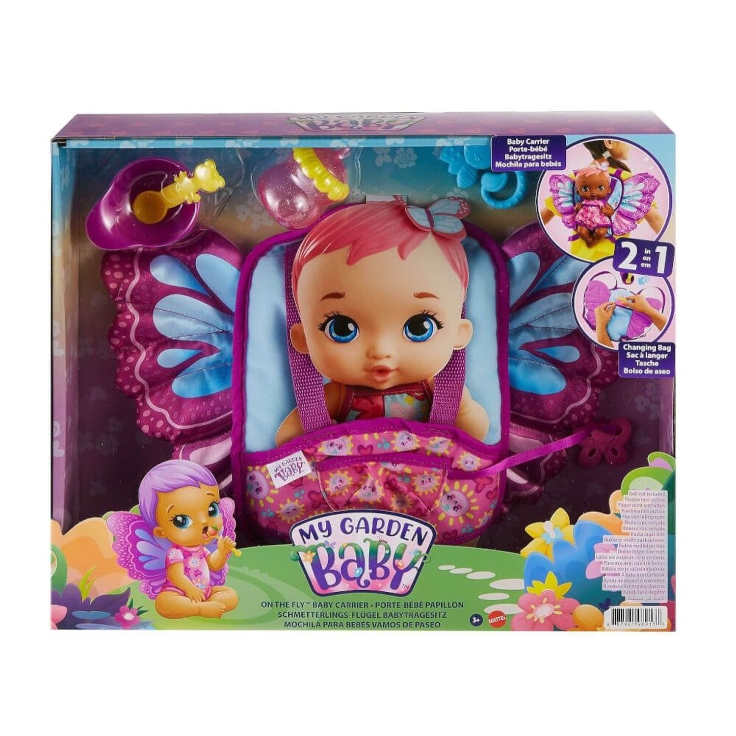 Mattel My Garden Baby Schmetterlings-Fl&uuml;gel Babytragesitz 