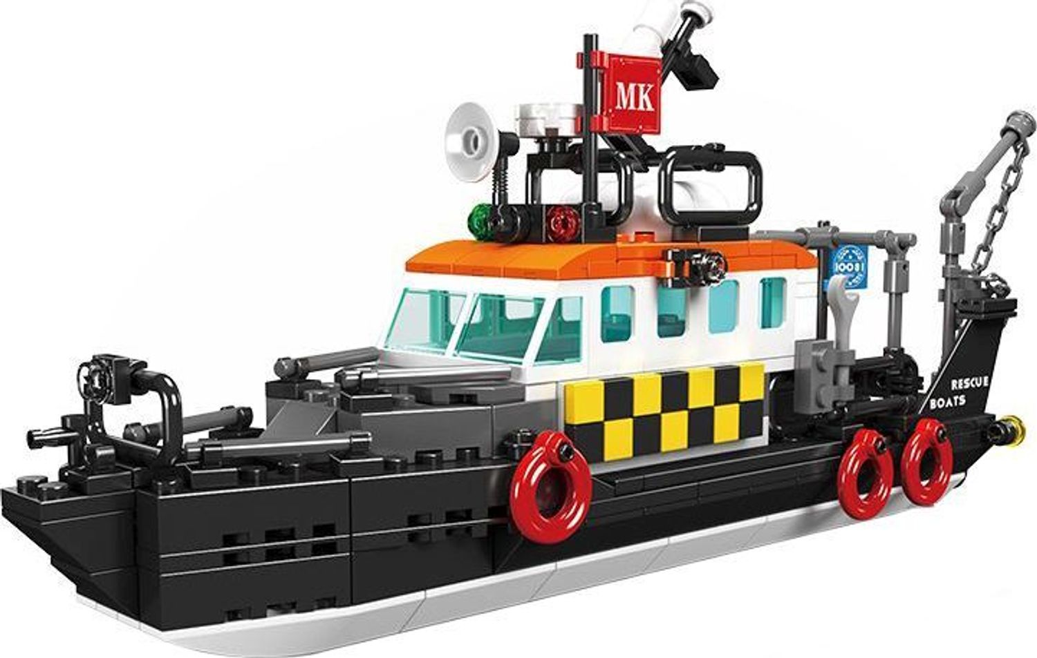 Mould King Britisches multifunktionales Rettungsboot 