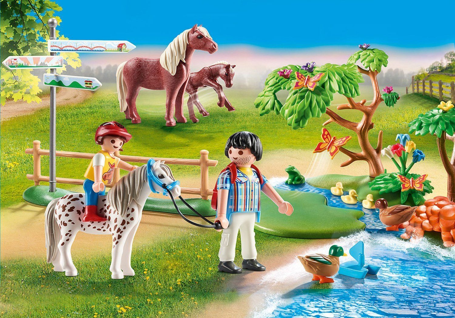 Playmobil Fr&ouml;hlicher Ponyausflug 