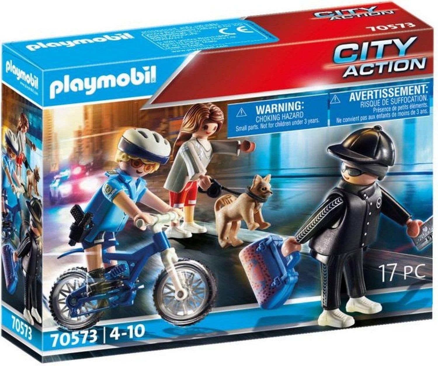 Playmobil Polizei-Fahrrad: Verfolgung des Taschendiebs 