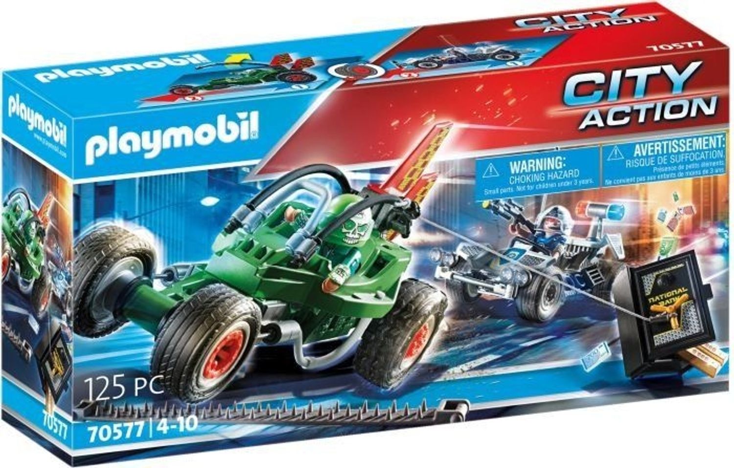 Playmobil Polizei-Kart: Verfolgung des Tresorr&auml;ubers 