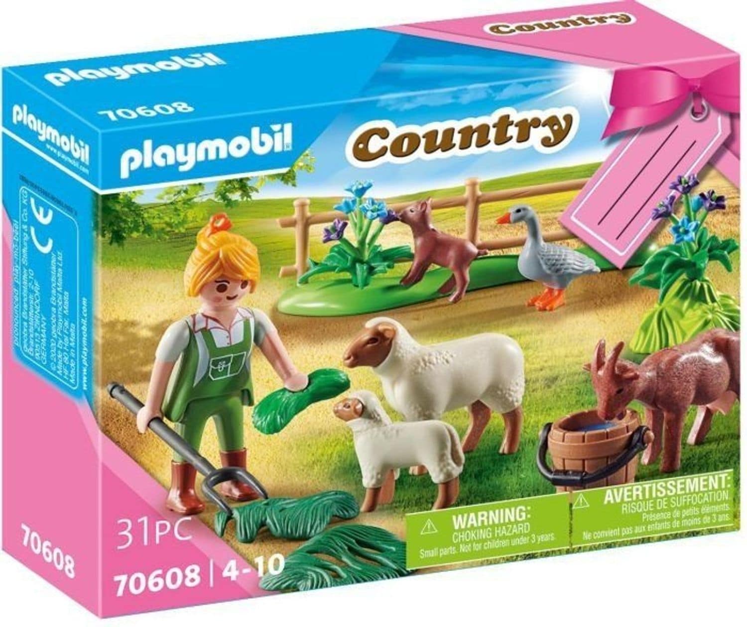 Playmobil B&auml;uerin mit Weidetieren 