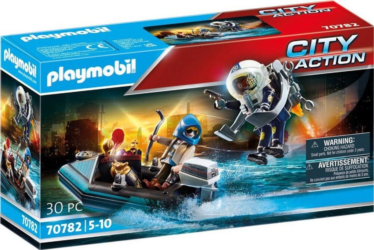 Playmobil Polizei-Jetpack: Festnahme des Kunstr&auml;ubers 