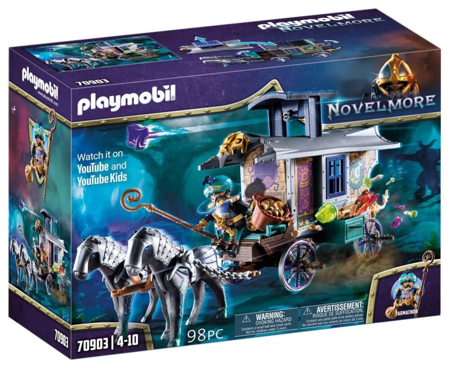 Playmobil Violet Vale H&auml;ndlerkutsche 