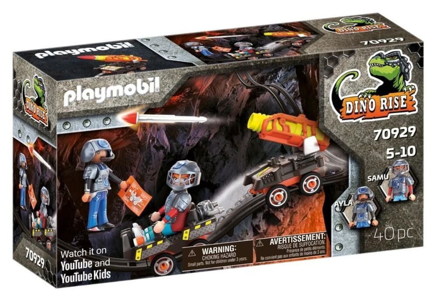 Playmobil Dino Mine Raketenkart
