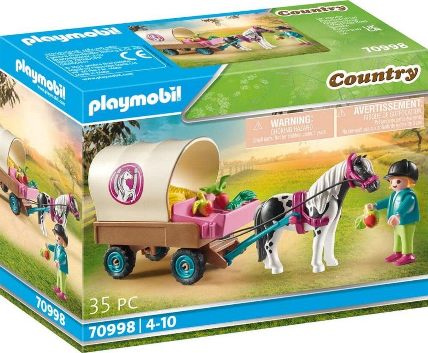 Playmobil Ponykutsche mit abnehmbarer Plane 