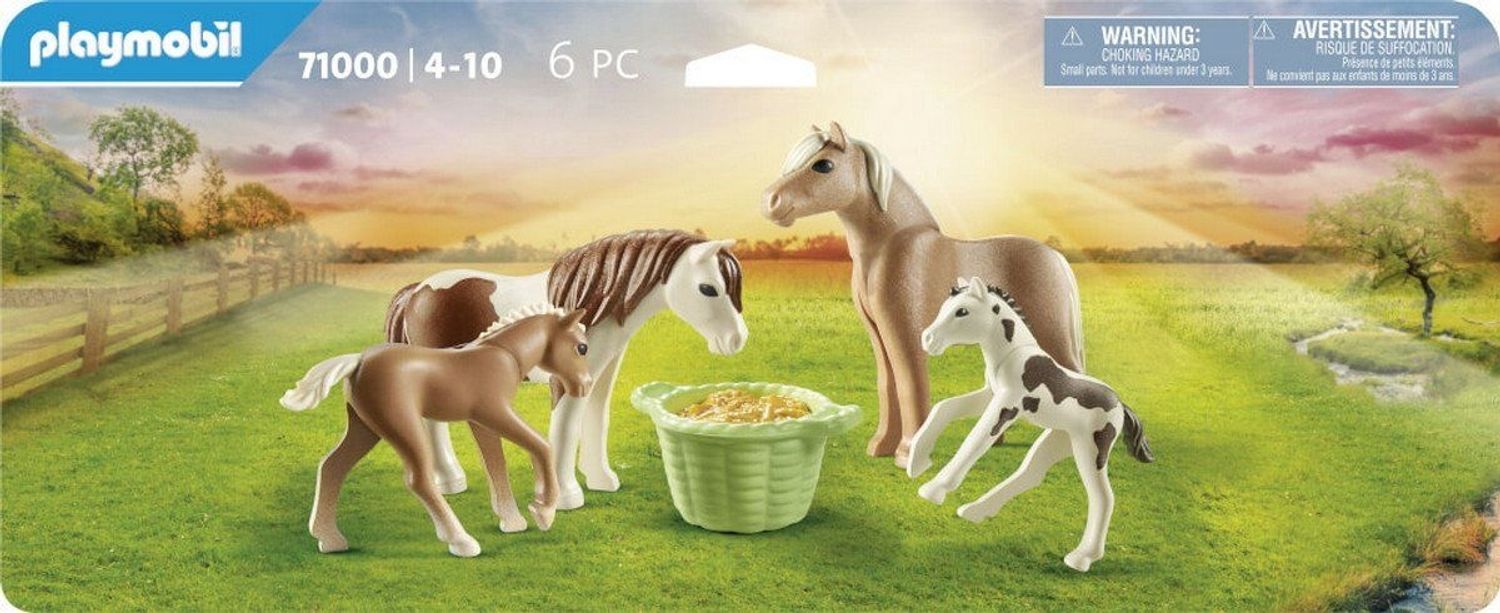 Playmobil 2 Island Ponys mit Fohlen 