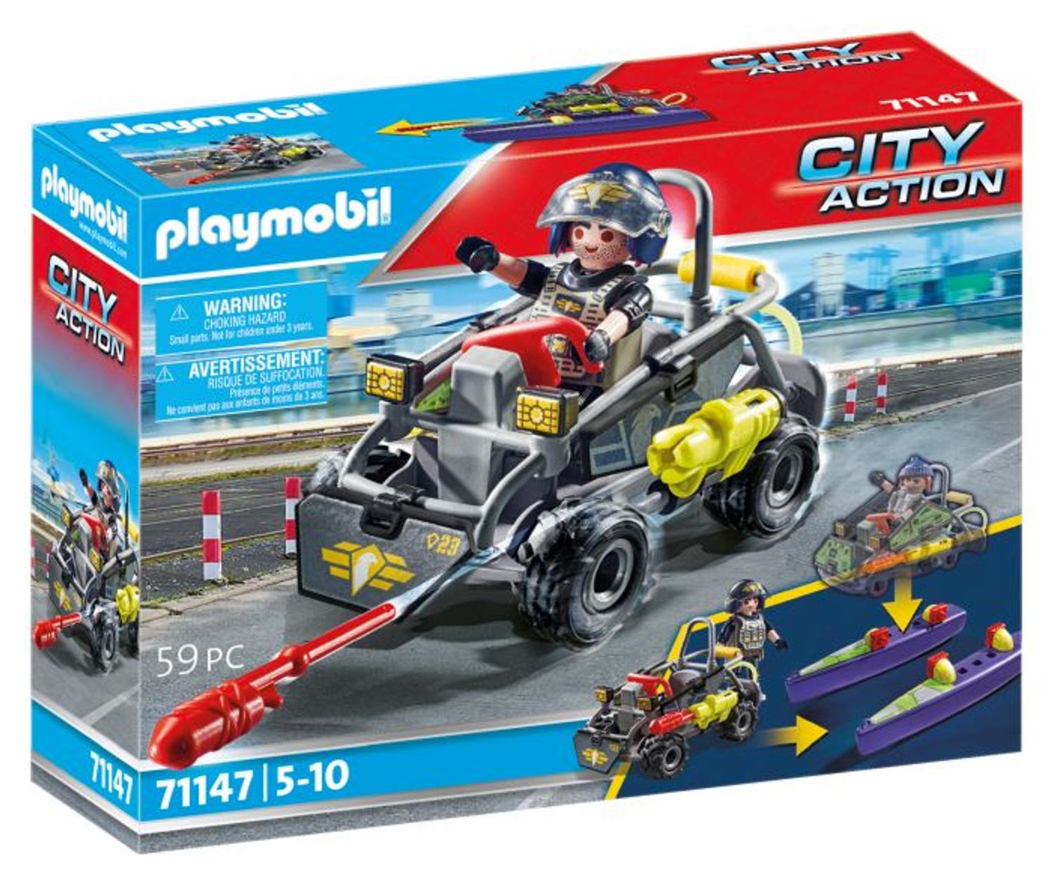 Playmobil SWAT-Multi-Terrain-Quad 