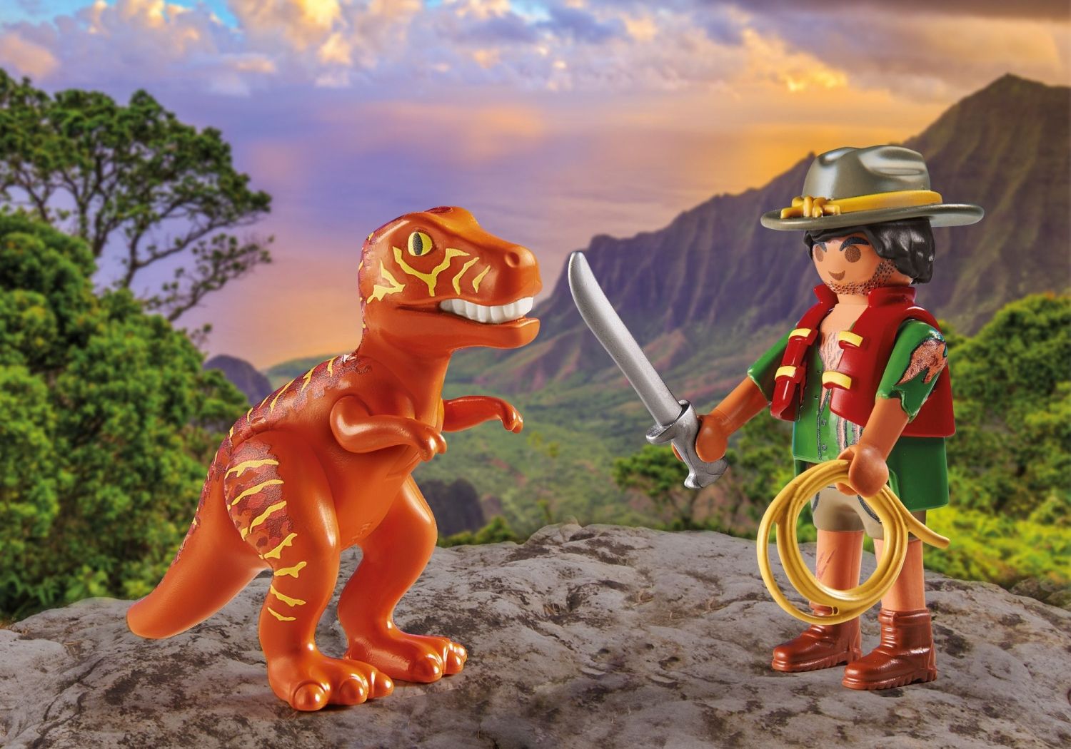 Playmobil Abenteurer mit T-Rex 