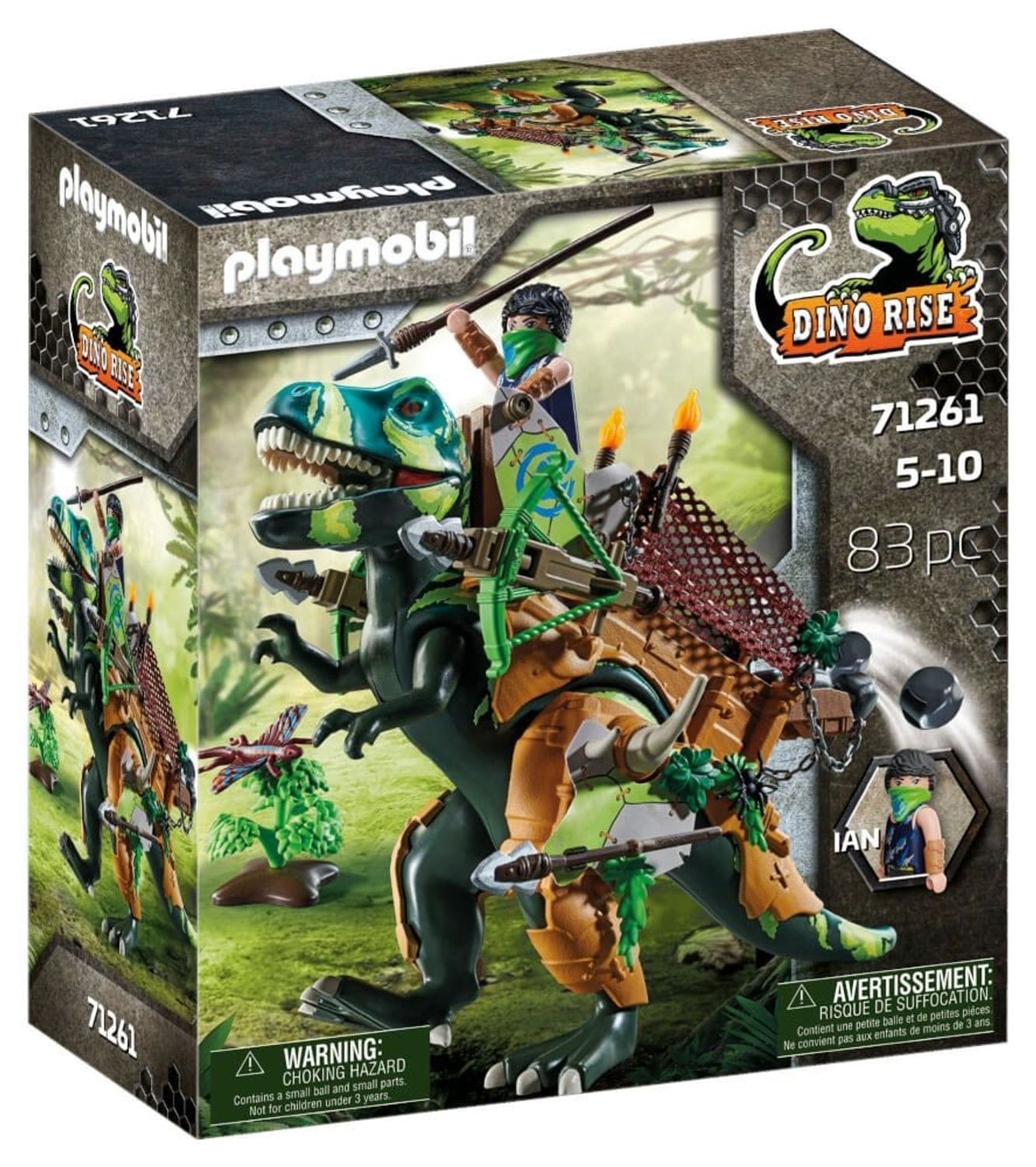 Playmobil T-Rex mit R&uuml;stung und Zubeh&ouml;r 