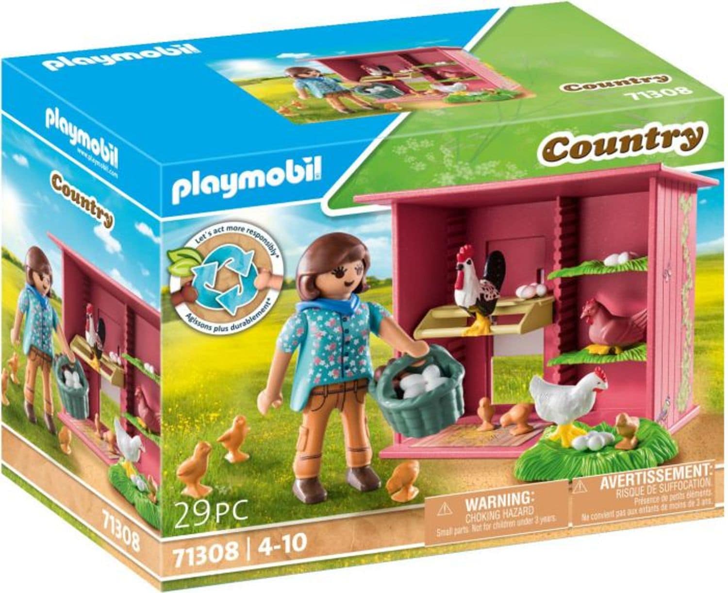 Playmobil H&uuml;hner mit K&uuml;ken 