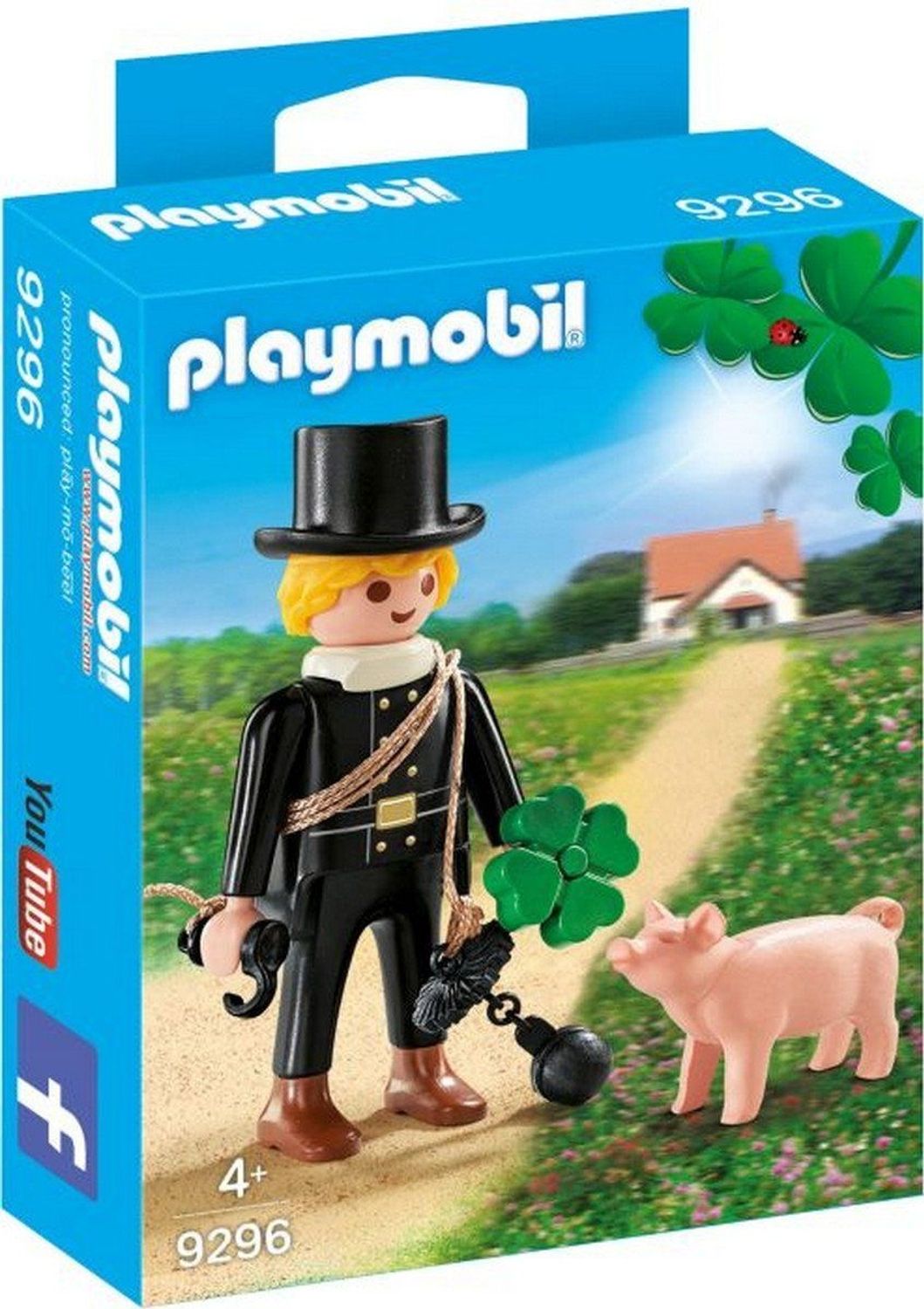 Playmobil Schornsteinfeger mit Gl&uuml;cksschweinchen 