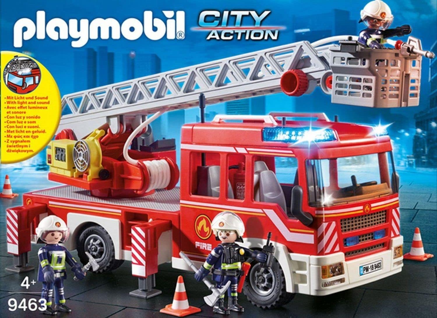 Playmobil Feuerwehr-Leiterfahrzeug 