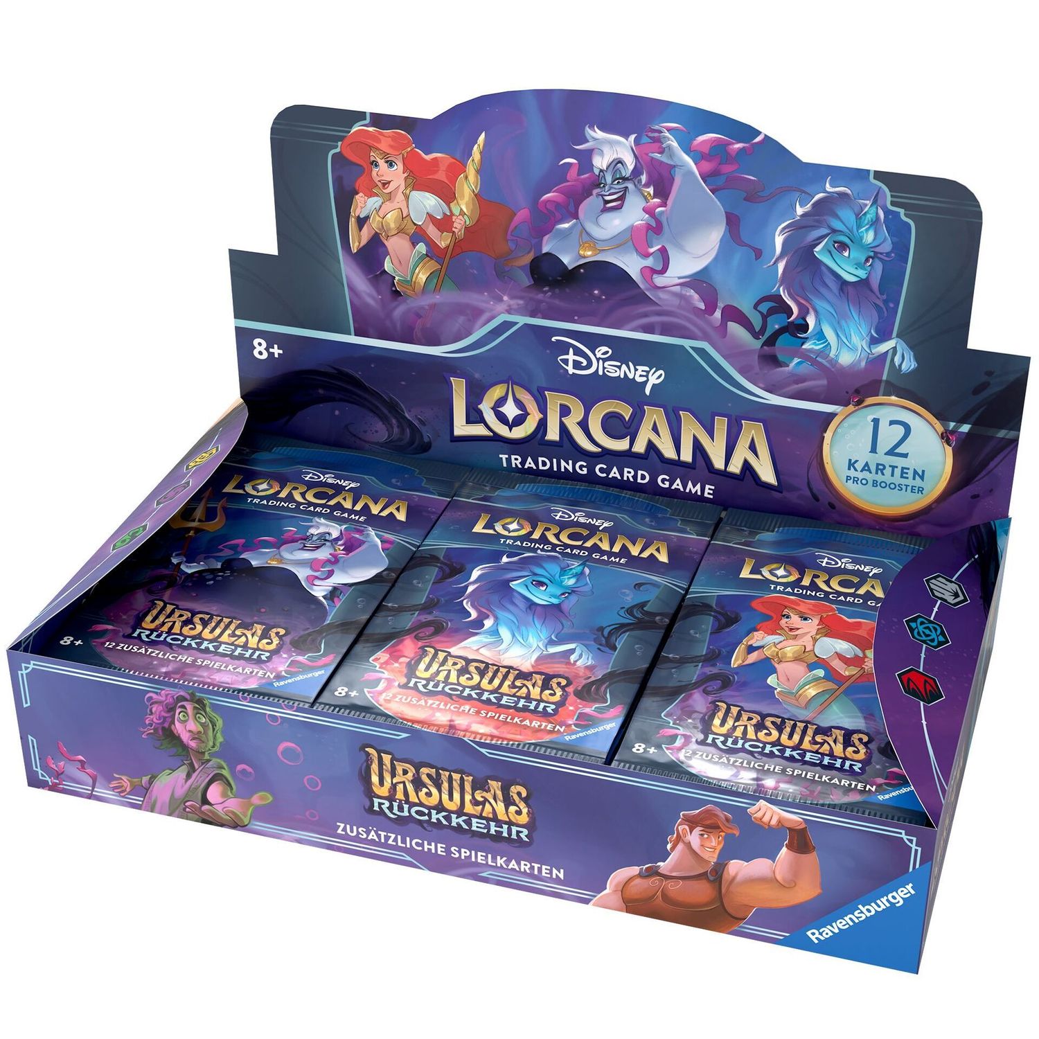 Ravensburger Disney Lorcana Ursulas R&uuml;ckkehr Display mit 24 Booster 