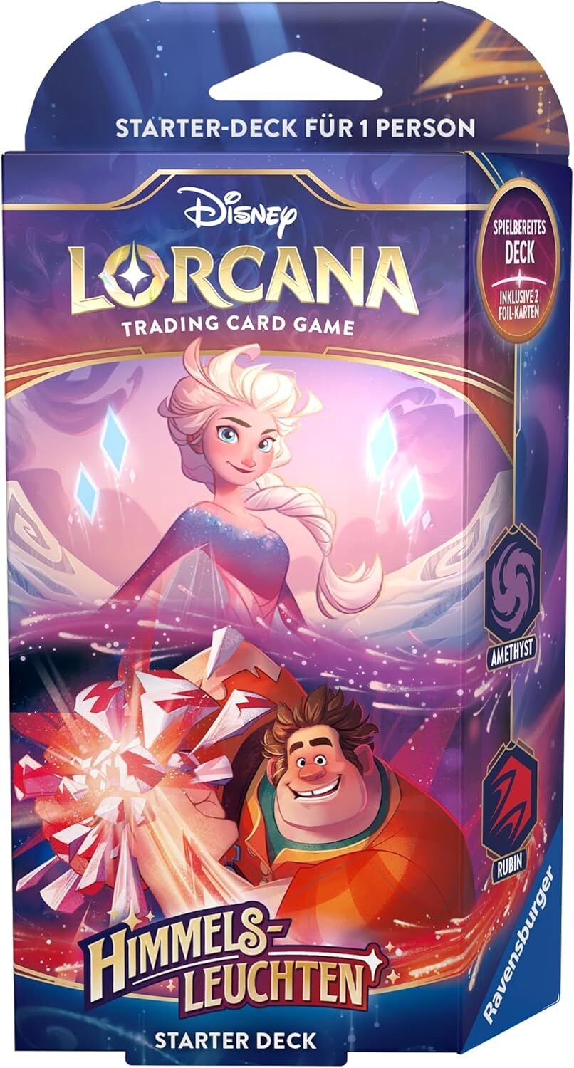 Disney Lorcana Himmelsleuchten - Starter Deck Amethyst und Rubin