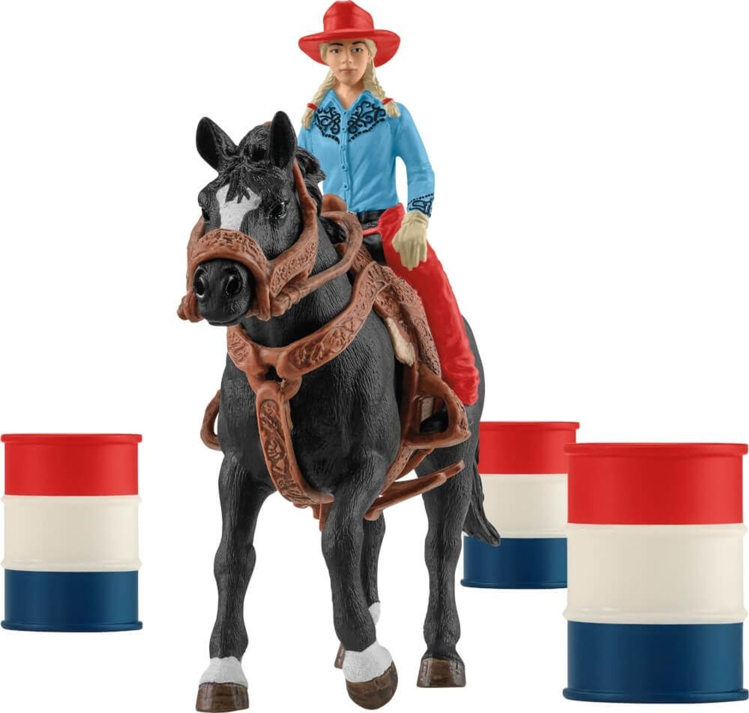 Schleich Barrel Racing mit Cowgirl 