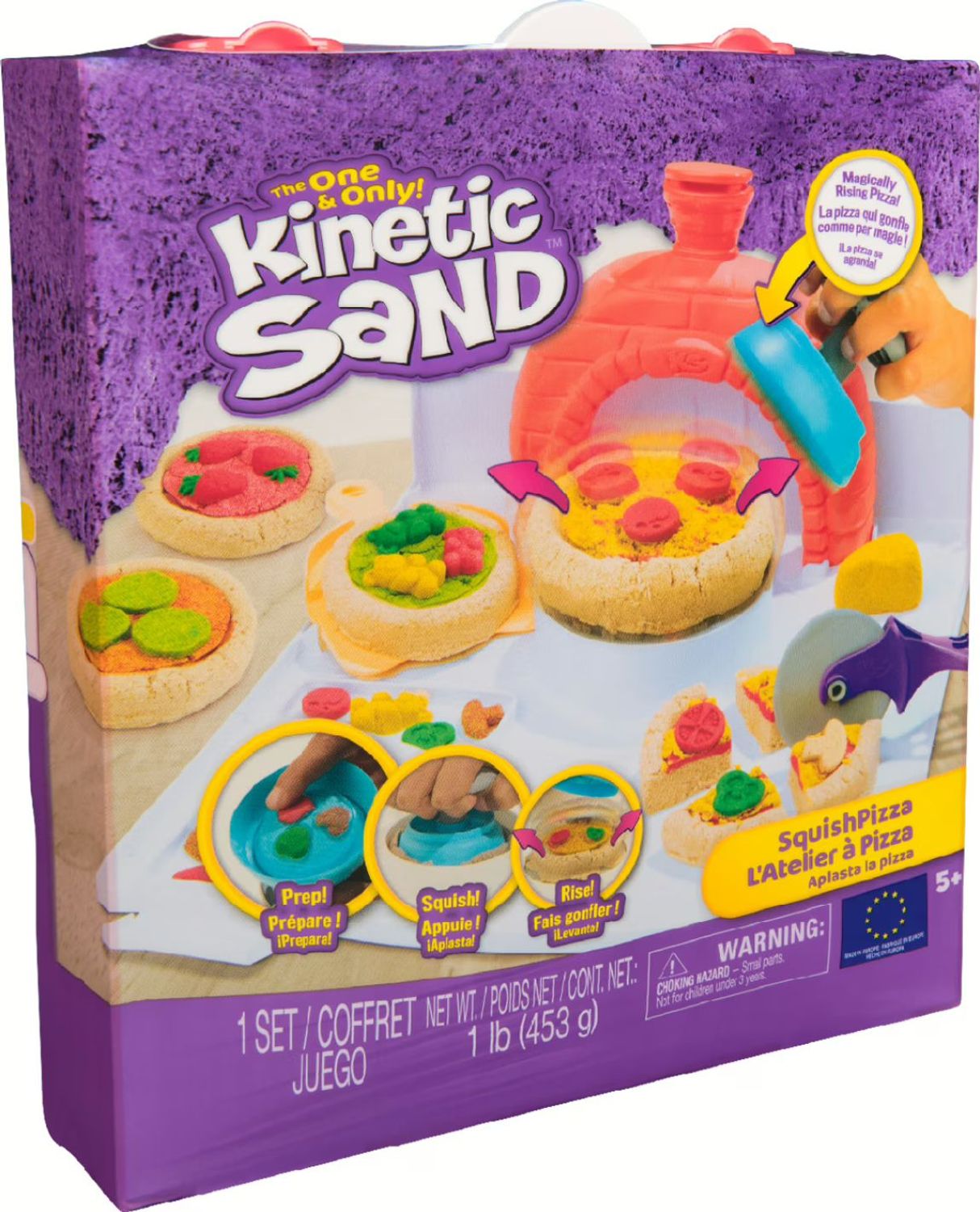 Spin Master Kinetic Sand Squish Pizza Set 