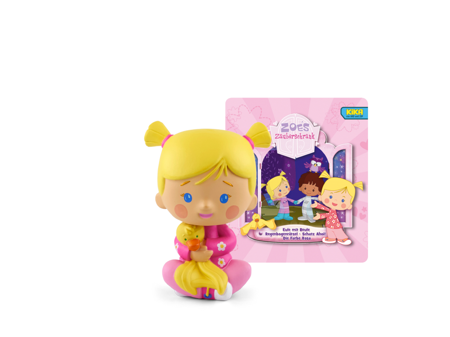 tonies Zo&eacute;s Zauberschrank - Eule / Regenbogenr&auml;tsel / Schatz Ahoi / Farbe Rosa 