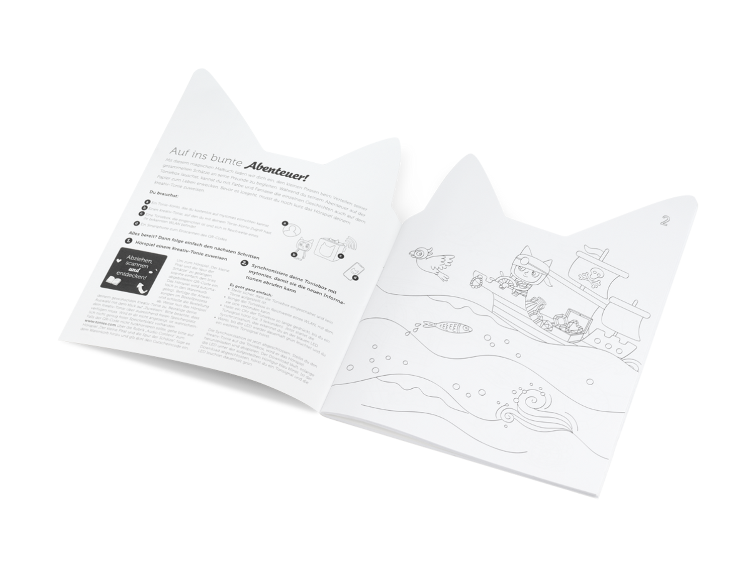 tonies H&ouml;ren+ Pirat Malbuch 