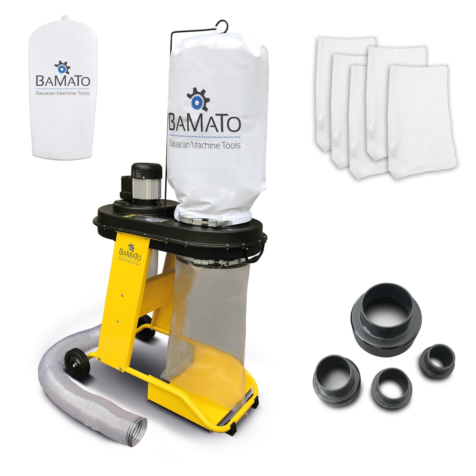 Absauganlage AB-550 inkl. Adapter Set und 5 Spänesäcke