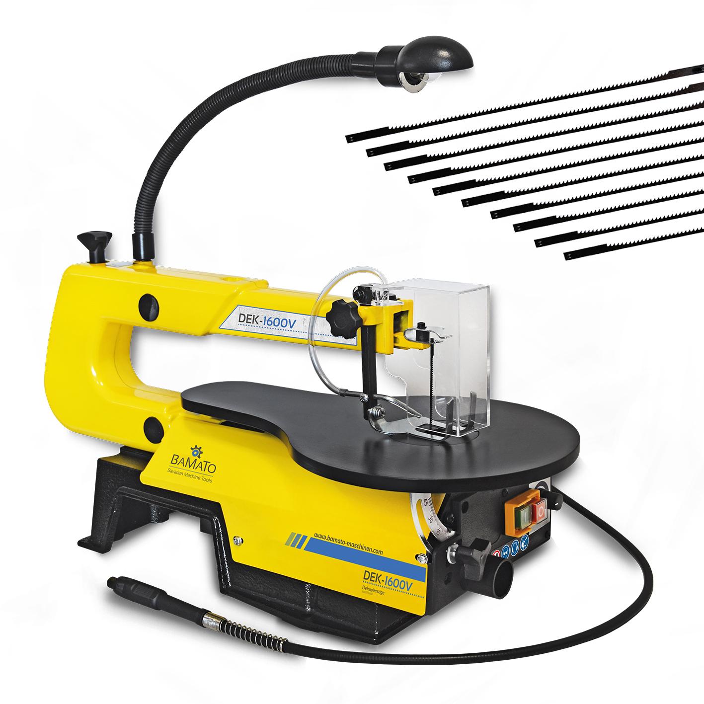 BAMATO Dekupiers&auml;ge DEK-1600V inkl. 10 S&auml;gebl&auml;tter 