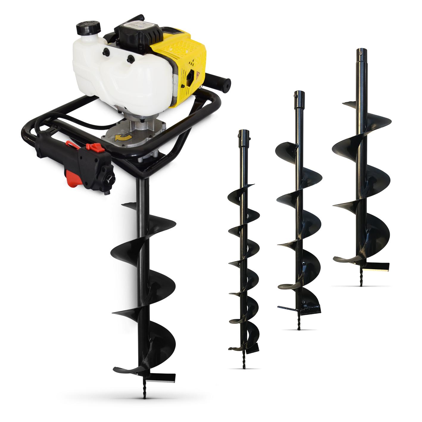 BAMATO Erdbohrer EBO-80 inkl. 3 Bohrer 