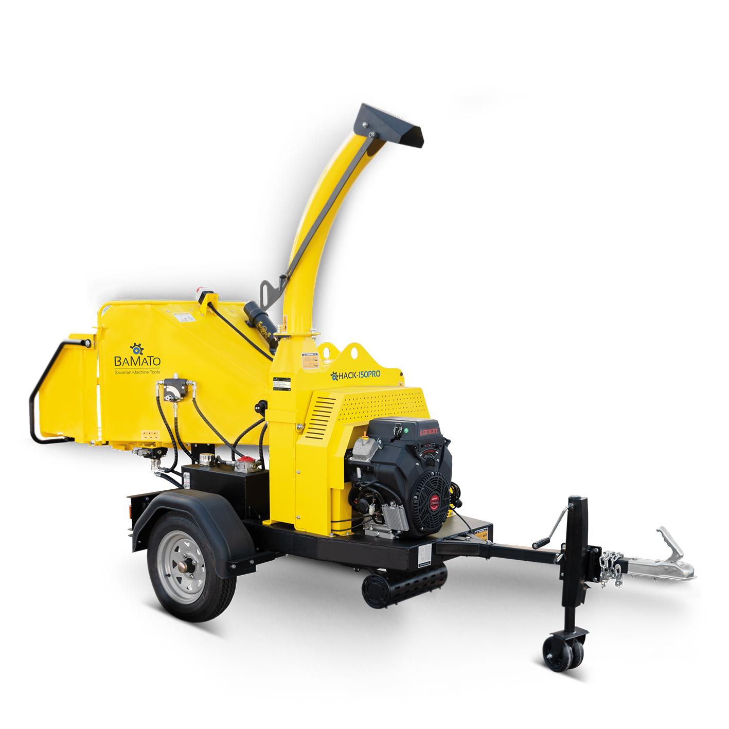 BAMATO Holzh&auml;cksler HACK-150PRO mit Einzugswalze 