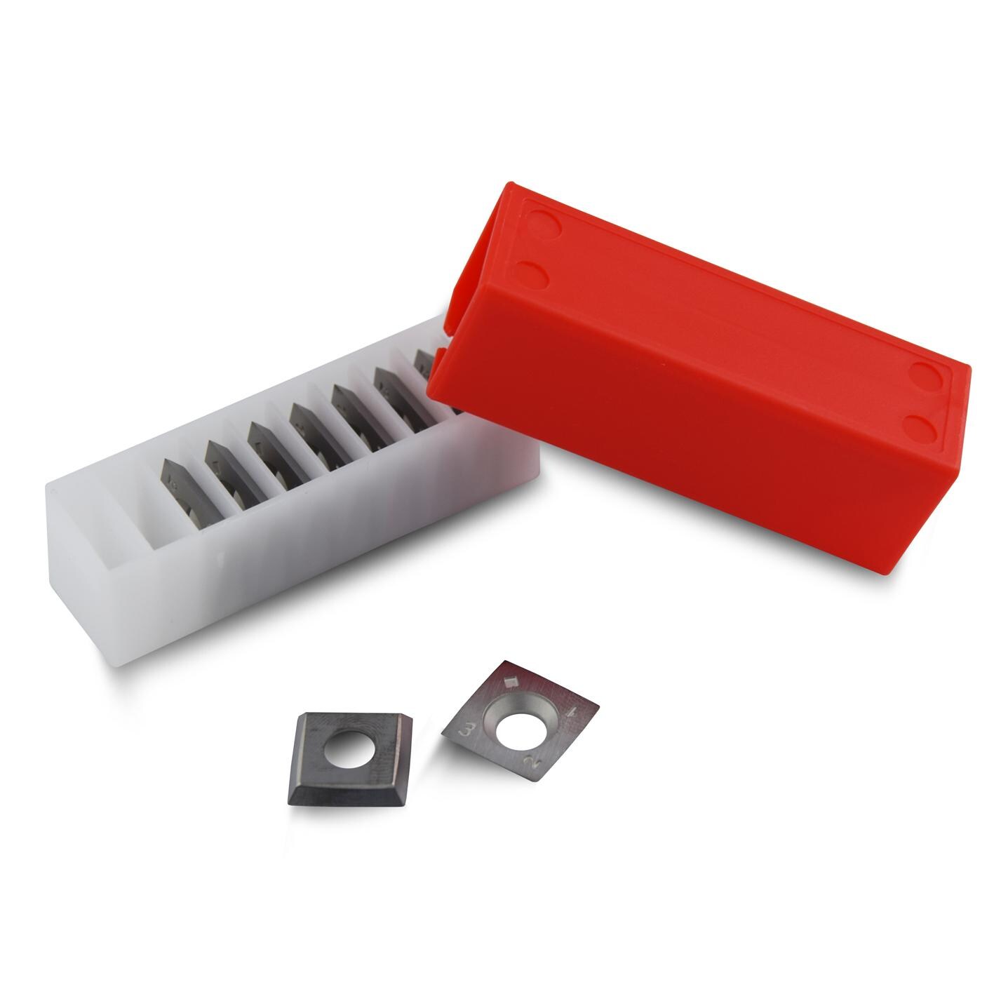 BAMATO HM Wendeplatten 15x15x2,5mm f&uuml;r Spiralmesserwelle 