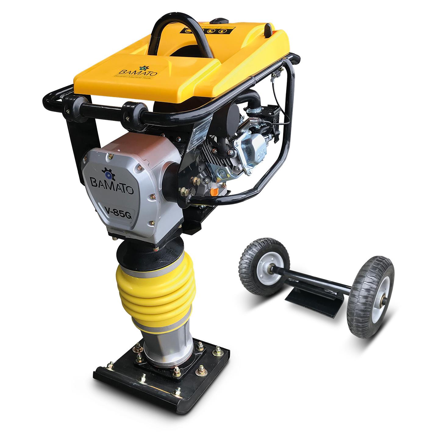 BAMATO Vibrationsstampfer V-85G mit Fahrwerk 