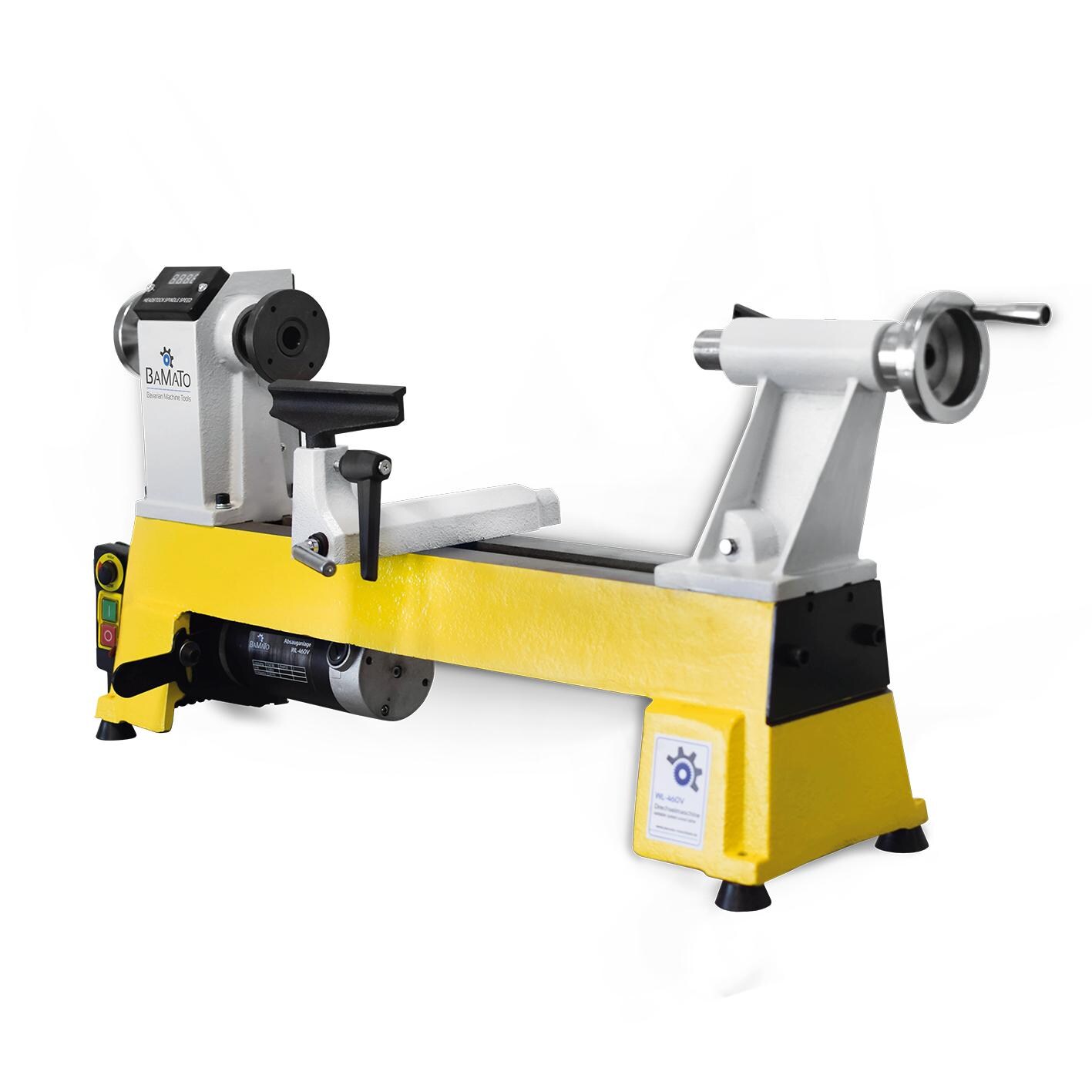 BAMATO Drechselmaschine WL-460V mit variabler Geschwindigkeit 
