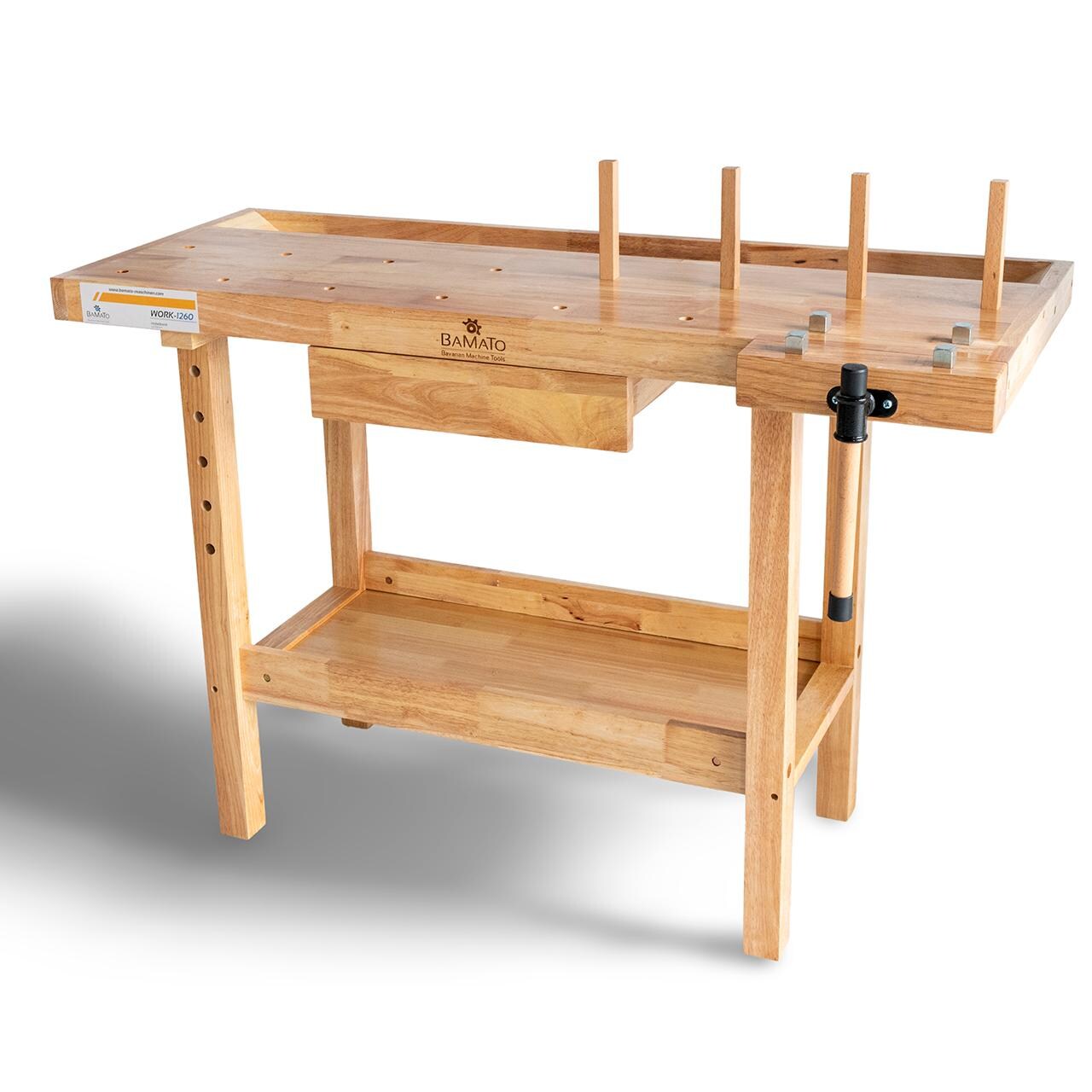 Hobelbank WORK-1260 aus Massivholz