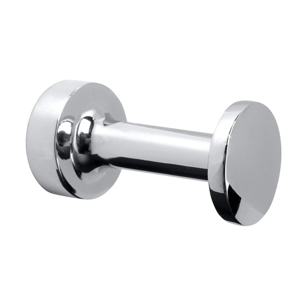Brillantbad BOMEGA Kleiderhaken Messing Chrom poliert 25x25x50 mm, &oslash;25 mm f&uuml;r Bad & K&uuml;che >> zum Bohren 