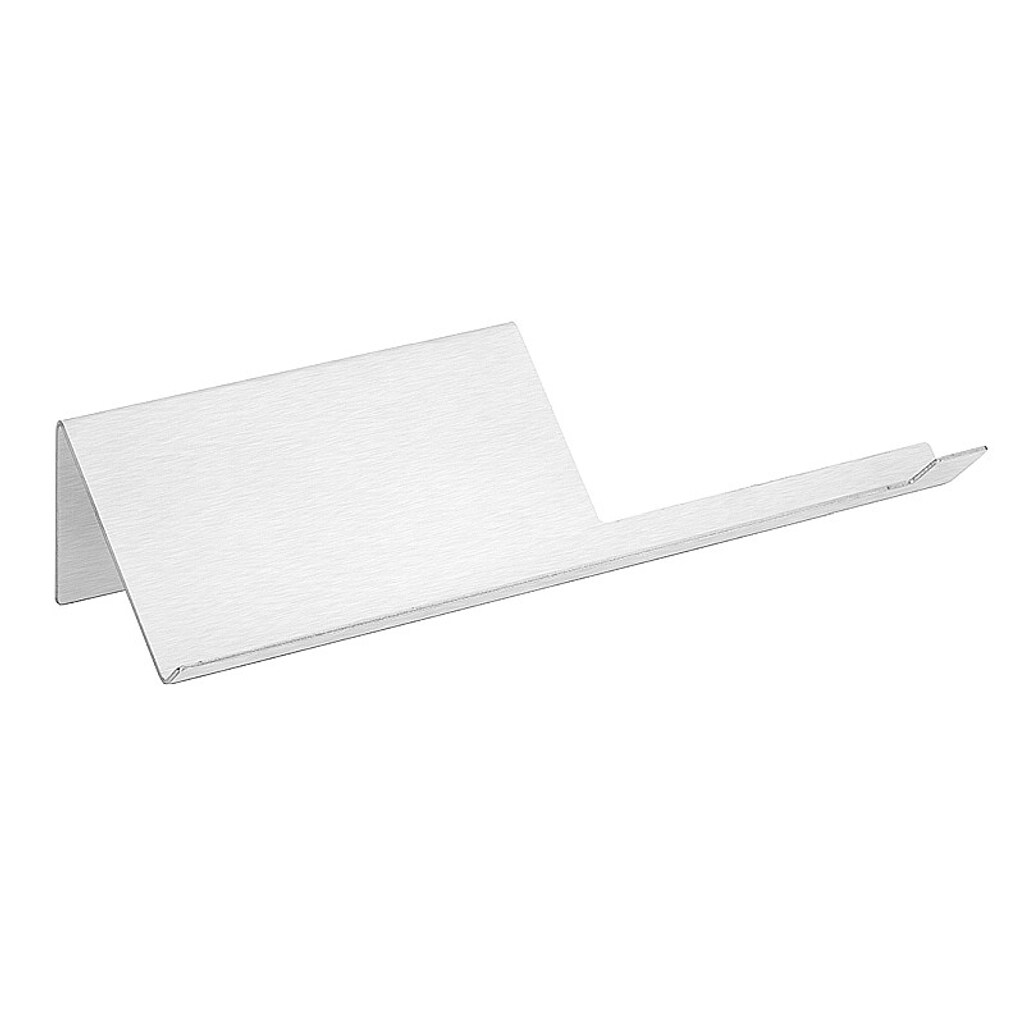 Brillantbad BIVA Toilettenpapierhalter mit Ablage Edelstahl matt 270x58x83 mm f&uuml;r Bad & WC >> zum Kleben 