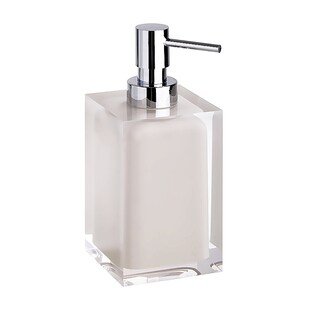 Brillantbad BISTA Seifenspender Polyresin Beige 70x172x82 mm, 250 ml für Bad & Küche >> Freistehend anwendbar 