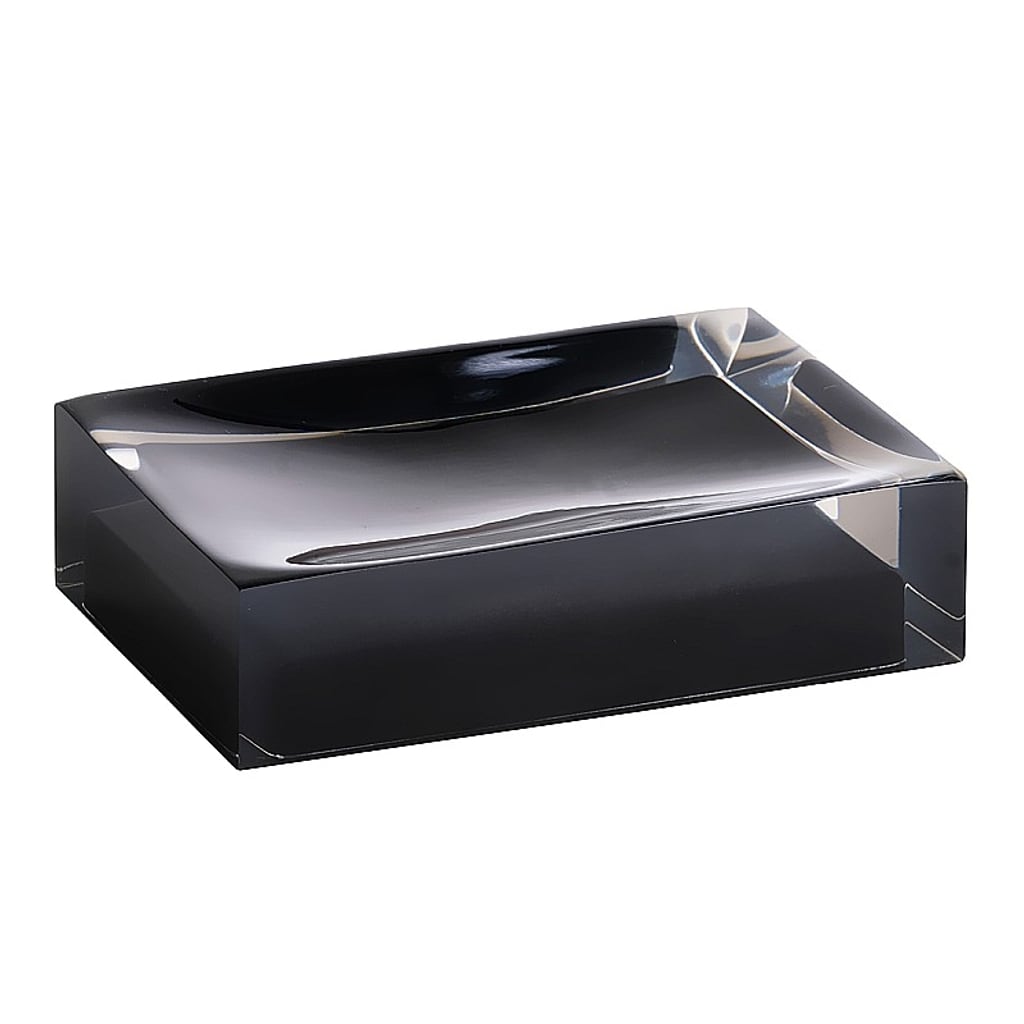 Brillantbad BISTA Seifenablage Polyresin Schwarz 110x30x70 mm f&uuml;r Bad & K&uuml;che >> Freistehend anwendbar 