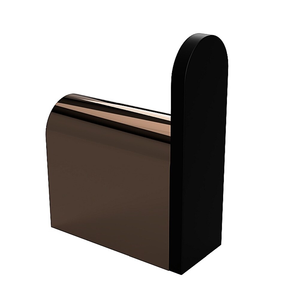 Brillantbad BALLA Kleiderhaken Messing Schwarz Kupfer 20x60x46 mm f&uuml;r Bad & K&uuml;che >> zum Bohren 