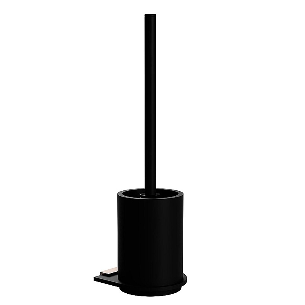 Brillantbad BALLA WC-B&uuml;rstengarnitur Messing Schwarz Kupfer 105x360x119 mm f&uuml;r Bad & WC >> zum Bohren 