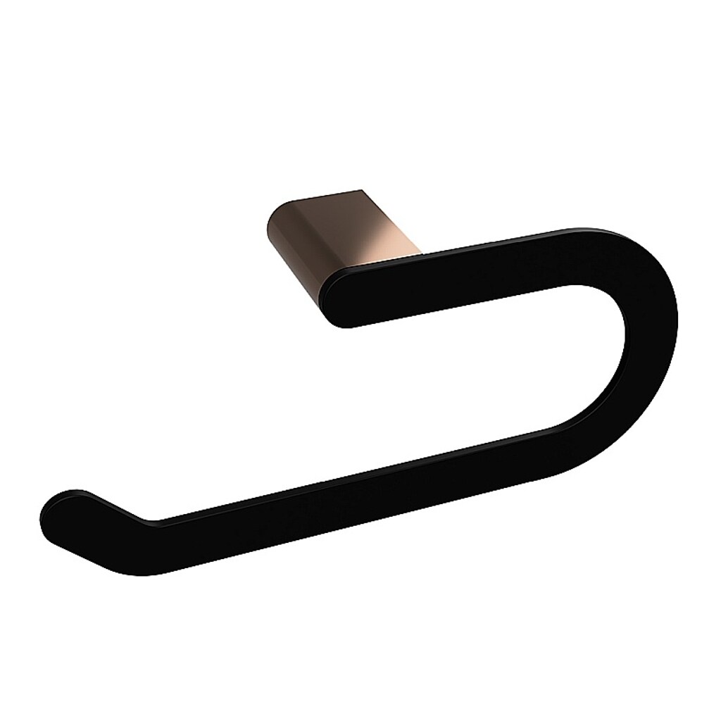 Brillantbad BALLA Handtuchring Messing Schwarz Kupfer 230x100x59 mm f&uuml;r Bad & K&uuml;che >> zum Bohren 