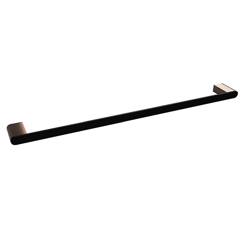 Brillantbad BALLA Handtuchhalter Messing Schwarz Kupfer 600x20x59 mm f&uuml;r Bad & K&uuml;che >> zum Bohren 