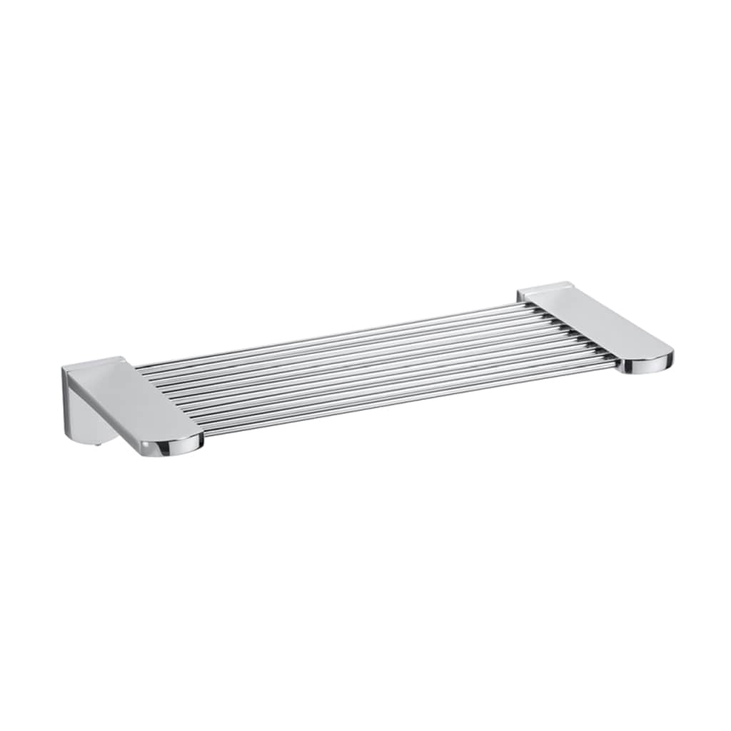 Brillantbad BOMEGA Seifenablage Messing Chrom poliert 270x40x110 mm f&uuml;r Bad & K&uuml;che >> zum Bohren 