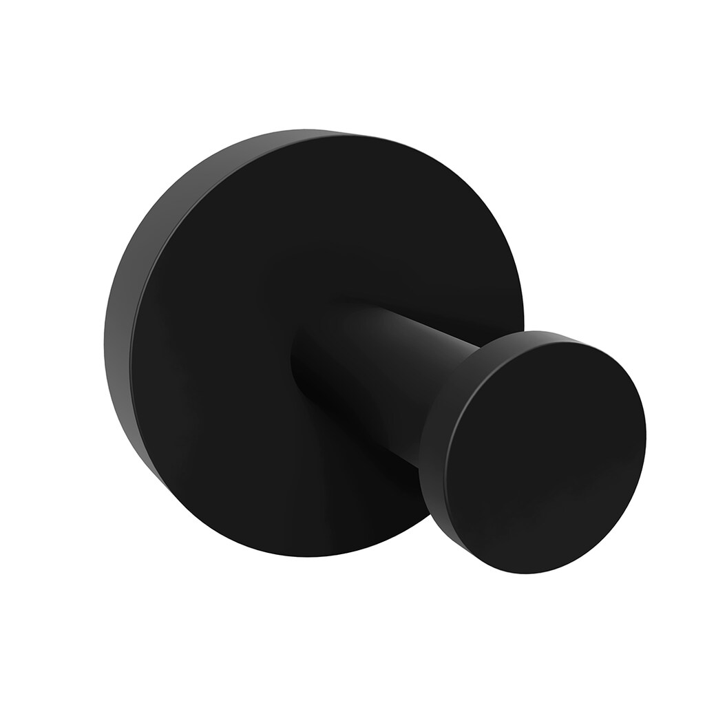 Brillantbad BARK Kleiderhaken Messing Schwarz 55x55x55 mm f&uuml;r Bad & K&uuml;che >> zum Bohren oder Kleben* 