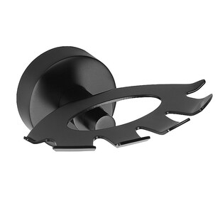 Brillantbad BARK Zahnbürstenhalter Messing Schwarz 105x54x89 mm für Bad & WC >> zum Bohren oder Kleben* 