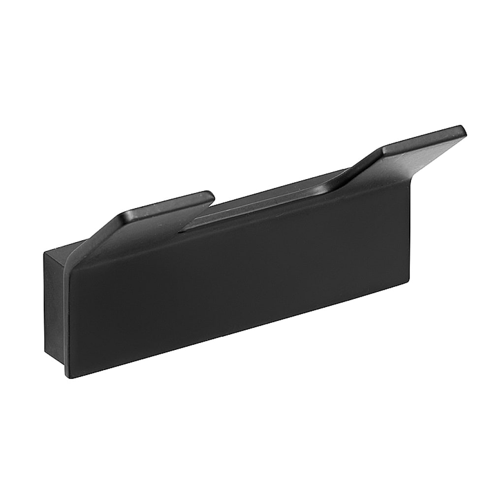 Brillantbad BERO Doppelkleiderhaken Messing Schwarz 83x46x33 mm f&uuml;r Bad & K&uuml;che >> zum Bohren 