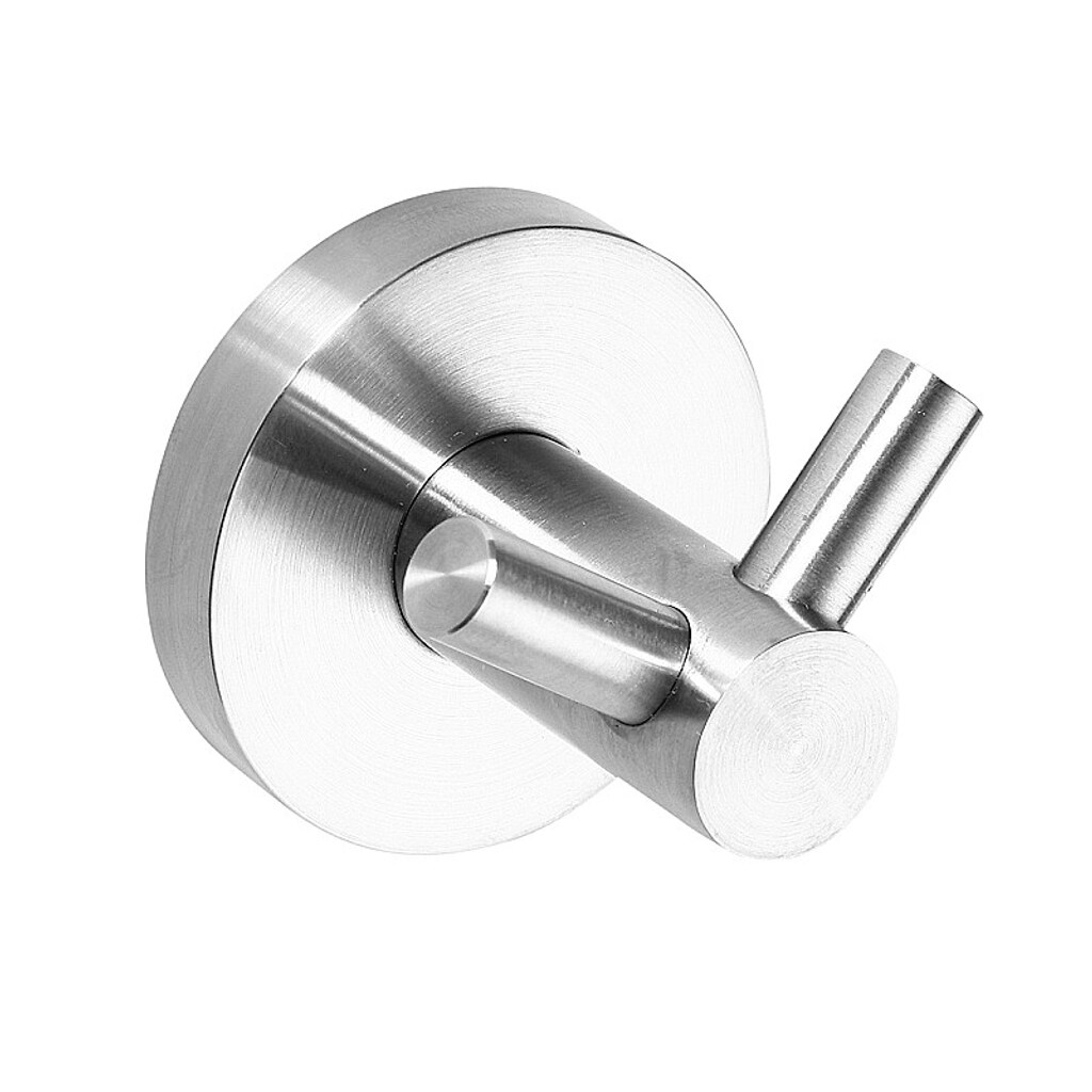 Brillantbad BEO Doppelkleiderhaken Edelstahl matt 55x55x50 mm f&uuml;r Bad & K&uuml;che >> zum Bohren oder Kleben 