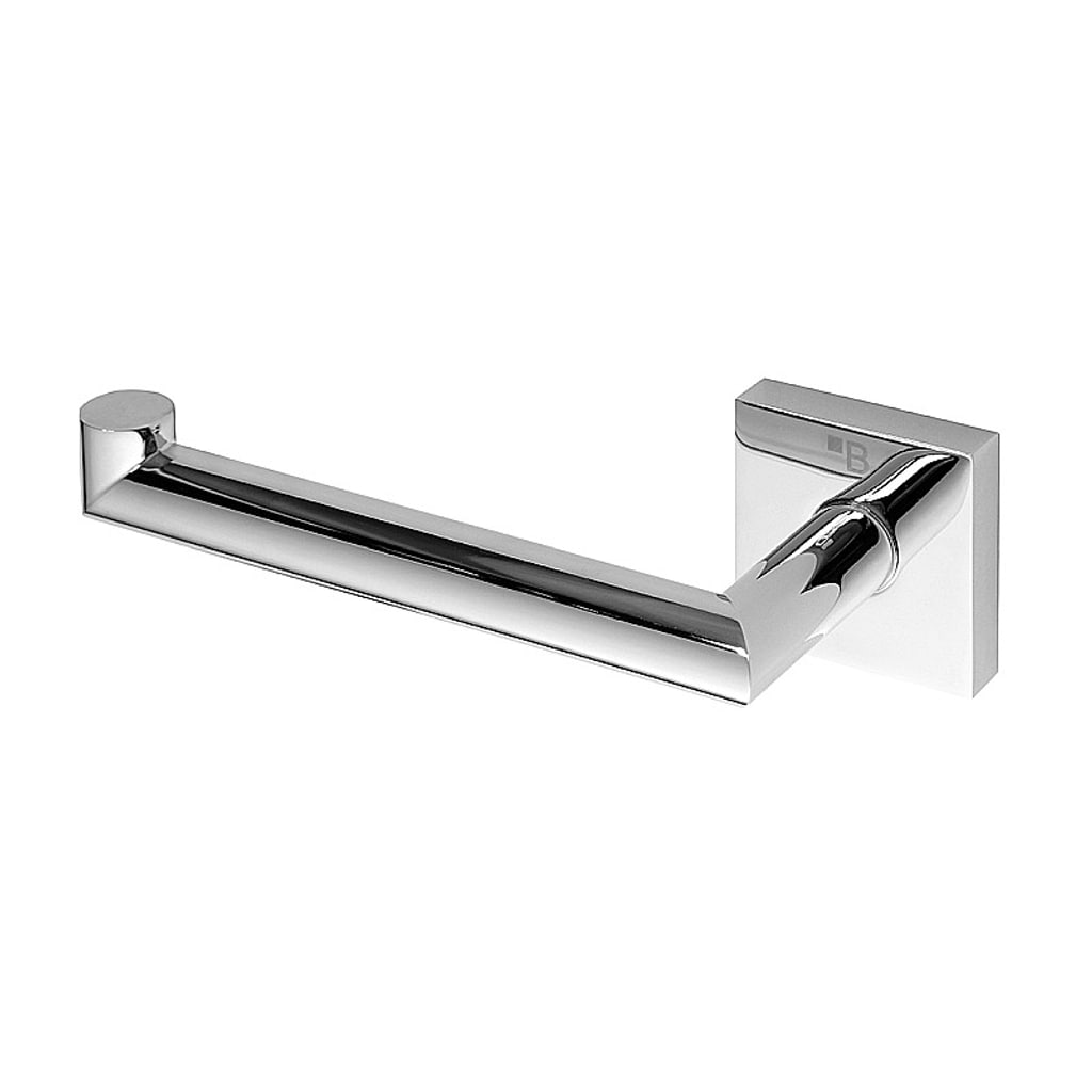 Brillantbad META Papierrollenhalter Links Messing Chrom poliert 180x55x70 mm f&uuml;r Bad & WC >> zum Bohren oder Kleben* 