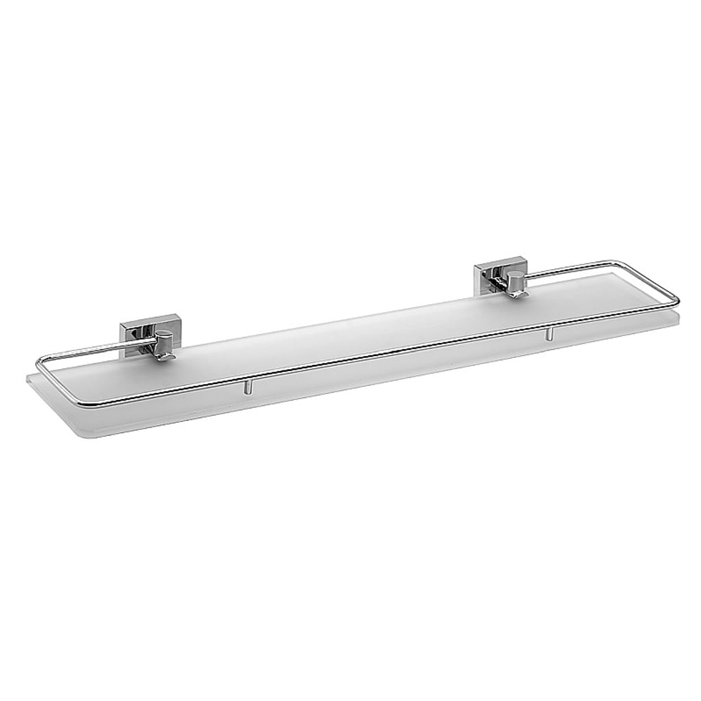 Brillantbad META Glasablage Messing Chrom poliert 600x55x130 mm f&uuml;r Bad & K&uuml;che >> zum Bohren 